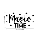 Vinyl Wall Art Decal - Magic Time - 12" x 22" - Trendy Cute Fun Motivational Star Shape Quote Sticker For Kids Room Living Room Playroom Daycare Classroom Office Decor 4