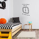 Vinyl Wall Art Decal - In Case Of Really Bad Day Use Escape Hatch -Trendy Cute Good Vibes Funny Design Sticker For Kids Bedroom Playroom Daycare Living Room School Coffee Shop Decor 2