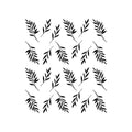 Set Of 24 Vinyl Wall Art Decal - Palm Leaves Pattern - From Each - Minimal Adhesive Sticker Nature Green Design For Home Bedroom Living Room Classroom Office Coffee Shop Store Decor 1