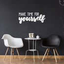 Vinyl Wall Art Decal - Make Time For Yourself - 15" x 35" - Trendy Cute Inspirational Self Esteem Quote Sticker For Bedroom Closet Kids Room Living Room Playroom School Office Boutique Store Decor 3