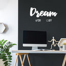 Vinyl Wall Art Decal - Dream On Off - 17" x 33" - Modern Inspirational Optimism Quote Sticker Check Box Icons Design For Teen Bedroom Living Room Home Work Office Apartment Decor 3