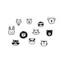 Set Of 11 Vinyl Wall Art Decal - Animal Set - From Each - Cool Adhesive Sticker Cute Animal Design For Baby Kids Room Bedroom Playroom Home School Classroom Nursery Decor 1