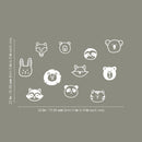 Set Of 20 Vinyl Wall Art Decal - Animal Set - From 5" x 5" Each - Cool Adhesive Sticker Cute Water Animal Design For Baby Kids Room Bedroom Playroom School Classroom Nursery Decor 4