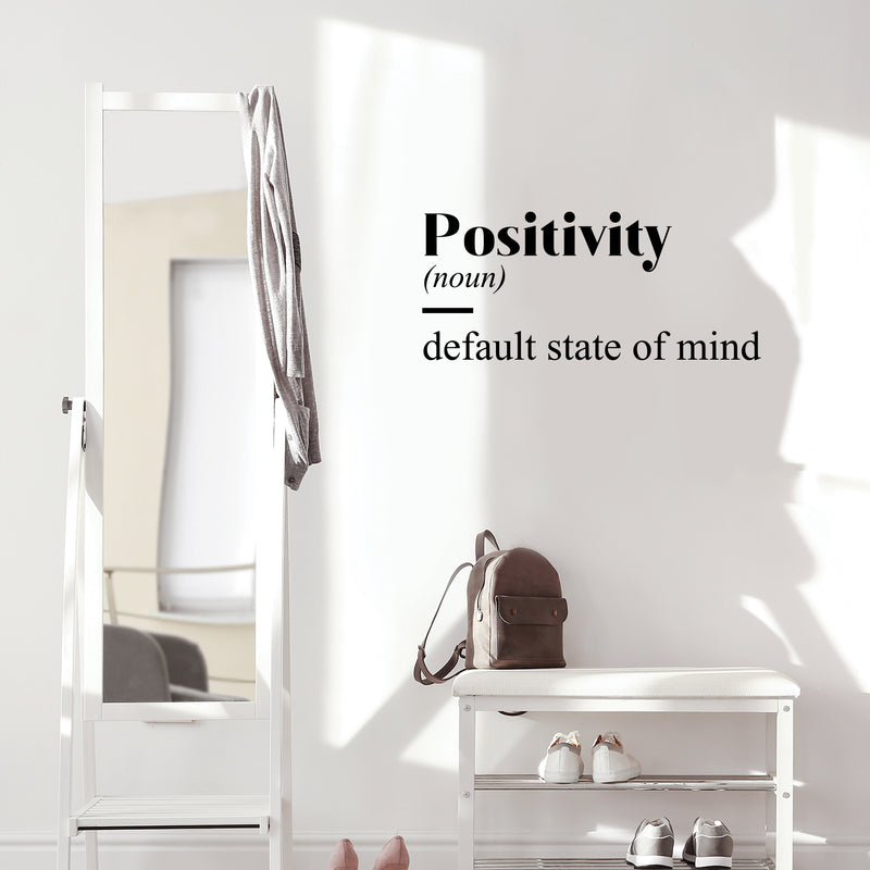 Vinyl Wall Art Decal - Positivity - Modern Inspirational Positive Definition Quote Sticker For Bedroom Closet Home School Work Office Kids Room Living Room Decor 3