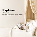 Vinyl Wall Art Decal - Happiness - Modern Inspirational Positive Definition Quote Sticker For Bedroom Closet Home School Work Office Kids Room Living Room Decor 2