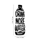 Vinyl Wall Art Decal - Drink More Water  - 30" x 10" - Trendy Motivational Positive Healthy Lifestyle Water Bottle Design Sticker For Gym Crossfit Fitness Yoga Ballet Nutrition Office Decor 4