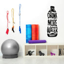 Vinyl Wall Art Decal - Drink More Water - Trendy Motivational Positive Healthy Lifestyle Water Bottle Design Sticker For Gym Crossfit Fitness Yoga Ballet Nutrition Office Decor 5