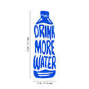 Vinyl Wall Art Decal - Drink More Water  - 30" x 10" - Trendy Motivational Positive Healthy Lifestyle Water Bottle Design Sticker For Gym Crossfit Fitness Yoga Ballet Nutrition Office Decor 4