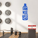 Vinyl Wall Art Decal - Drink More Water  - 30" x 10" - Trendy Motivational Positive Healthy Lifestyle Water Bottle Design Sticker For Gym Crossfit Fitness Yoga Ballet Nutrition Office Decor 2