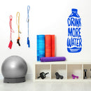 Vinyl Wall Art Decal - Drink More Water  - 30" x 10" - Trendy Motivational Positive Healthy Lifestyle Water Bottle Design Sticker For Gym Crossfit Fitness Yoga Ballet Nutrition Office Decor 3