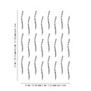 Set Of 24 Vinyl Wall Art Decal - Wispy Twigs - From 8.5" x 1" Each - Minimal Adhesive Sticker Nature Green Design For Home Bedroom Living Room Classroom Office  Coffee Shop Store Decor 4