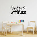 Vinyl Wall Art Decal - Gratitude Is The Best Attitude - 17" x 30.5" - Modern Inspirational Positive Definition Quote Sticker For Bedroom Closet Home School Work Office Kids Room Living Room Decor 2