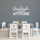 Vinyl Wall Art Decal - Gratitude Is The Best Attitude - 17" x 30.5" - Modern Inspirational Positive Definition Quote Sticker For Bedroom Closet Home School Work Office Kids Room Living Room Decor 3