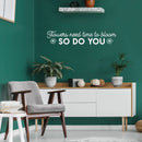 Vinyl Wall Art Decal - Flowers Need Time To Bloom - 7" x 30" - Trendy Inspirational Self Love Quote Sticker For Home Office Bedroom Living Room Indoor Garden Kids Room Decor 3