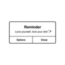 Vinyl Wall Art Decal - Love Yourself Love Your Skin - 16" x 35" - Iphone Reminder Shape Modern Inspirational Quote Sticker For Home Office Bedroom Closet Bathroom Decor 1