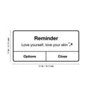 Vinyl Wall Art Decal - Love Yourself Love Your Skin - 16" x 35" - Iphone Reminder Shape Modern Inspirational Quote Sticker For Home Office Bedroom Closet Bathroom Decor 4