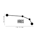 Vinyl Wall Art Decal - Aries - 17" x 41" - Astrology Zodiac Sign Modern Inspirational Quote Sticker For Bedroom Living Room Home Office Constellation Decor 4