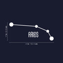 Vinyl Wall Art Decal - Aries - 17" x 41" - Astrology Zodiac Sign Modern Inspirational Quote Sticker For Bedroom Living Room Home Office Constellation Decor 4