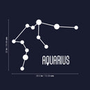 Vinyl Wall Art Decal - Aquarius - 22" x 28.5" - Astrology Zodiac Sign Modern Inspirational Quote Sticker For Bedroom Living Room Home Office Constellation Decor 4