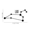 Vinyl Wall Art Decal - Leo - 17" x 32.5" - Astrology Zodiac Sign Modern Inspirational Quote Sticker For Bedroom Living Room Home Office Constellation Decor 4