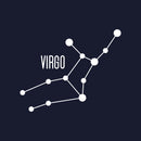 Vinyl Wall Art Decal - Virgo - 22" x 27" - Astrology Zodiac Sign Modern Inspirational Quote Sticker For Bedroom Living Room Home Office Constellation Decor 1