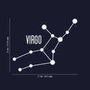 Vinyl Wall Art Decal - Virgo - 22" x 27" - Astrology Zodiac Sign Modern Inspirational Quote Sticker For Bedroom Living Room Home Office Constellation Decor 4