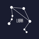 Vinyl Wall Art Decal - Libra - 25" x 22" - Astrology Zodiac Sign Modern Inspirational Quote Sticker For Bedroom Living Room Home Office Constellation Decor 1