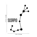 Vinyl Wall Art Decal - Scorpio - 28.5" x 22" - Astrology Zodiac Sign Modern Inspirational Quote Sticker For Bedroom Living Room Home Office Constellation Decor 1