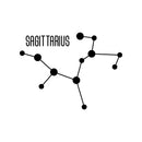 Vinyl Wall Art Decal - Sagittarius - 22" x 29" - Astrology Zodiac Sign Modern Inspirational Quote Sticker For Bedroom Living Room Home Office Constellation Decor 1