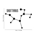 Vinyl Wall Art Decal - Sagittarius - 22" x 29" - Astrology Zodiac Sign Modern Inspirational Quote Sticker For Bedroom Living Room Home Office Constellation Decor 4
