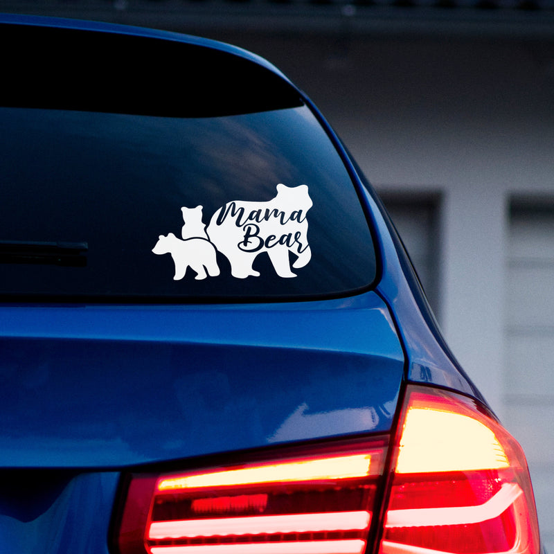 Vinyl Wall Art Decal - Mama Bear - 4" x 6" - Cute Hashtag Lovely Modern Moms Quote Bumper Sticker For Car Window Thermos Coffee Mug Luggage Office Notebook Laptop Decor 3