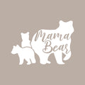 Vinyl Wall Art Decal - Mama Bear - 4" x 6" - Cute Hashtag Lovely Modern Moms Quote Bumper Sticker For Car Window Thermos Coffee Mug Luggage Office Notebook Laptop Decor 1