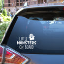 Vinyl Wall Art Decal - Little Monsters On Board - 5" x 6" - Sarcastic Cute Funny Adult Joke Little Monster Shape Quote Sticker For Playroom Daycare Family Cars Minivan Rear Window Car Bumper Decor 3