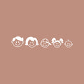 Vinyl Wall Art Decal - Family Heads - From 3" x 3" - Cute Plants Design Trendy Bumper Stickers For Car Windows Home Family Cars Minivan Rear Window Decor 1