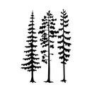 Vinyl Wall Art Decal - Pines - Modern Cute Trees Adhesive Sticker Green Nature Forest Design For Kids Room Baby Bedroom Home Playroom Classroom Nursery Daycare Decor 1