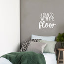 Vinyl Wall Art Decal - I Can Go With The Flow - 20" x 22" - Modern Inspirational Optimism Quote Sticker For Optimistic Bedroom Closet Home Office Living Room Decor 2
