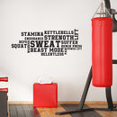 Vinyl Wall Art Decal - Gym Words - 27" x 22" - Word Collage Trendy Motivational Quote Sticker For Home Gym Sport Exercise Room Fitness Workout Training Center Crossfit Decor 2
