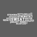 Vinyl Wall Art Decal - Gym Words - 27" x 22" - Word Collage Trendy Motivational Quote Sticker For Home Gym Sport Exercise Room Fitness Workout Training Center Crossfit Decor 1