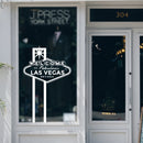 Vinyl Wall Art Decal - Welcome To Las Vegas Sign - 35" x 22" - Cute Minimal France Adhesive Sticker Modern For Paris Lover Home School Work Office Girl Bedroom Closet Living Room Kids Room Store Decor 2