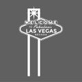 Vinyl Wall Art Decal - Welcome To Las Vegas Sign - 35" x 22" - Cute Minimal France Adhesive Sticker Modern For Paris Lover Home School Work Office Girl Bedroom Closet Living Room Kids Room Store Decor 1