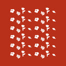 Set Of 20 Vinyl Wall Art Decal - Flower Pattern - From 50" x 22" Each - Cute Adhesive Sticker Design For Baby Bedroom Kids Room Playroom Home School Classroom Nursery Decor 1