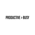 Vinyl Wall Art Decal - Productive Busy - Modern Motivational Goals Quote Sticker For Home Work Office Building Business Workplace Bedroom Classroom Decor 1