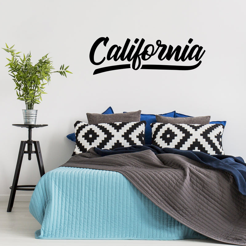 Vinyl Wall Art Decal - California - 16.5" x 50" - Trendy Minimal City Signs Adhesive Quote Sticker For Casino Theme Party Home Bedroom Closet Living Room Store Decor 3