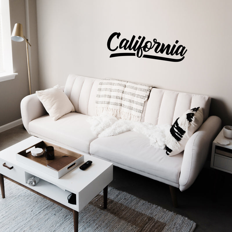 Vinyl Wall Art Decal - California - 16. Republic Trendy Minimal Adhesive Quote Sticker For Californians Home Bedroom Living Room Class Work Office Store Decor 2