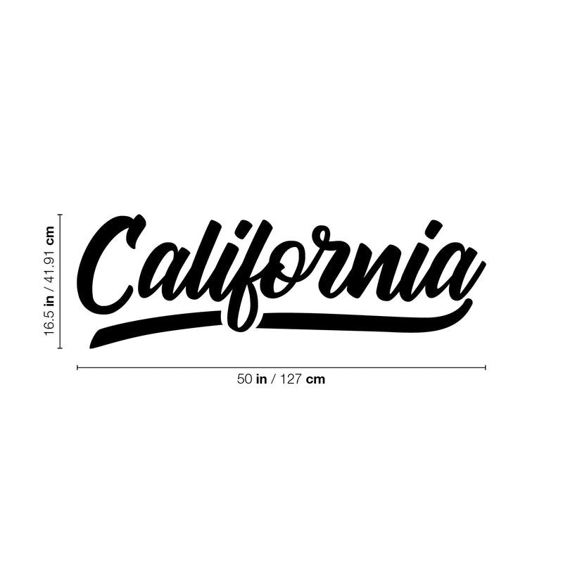 Vinyl Wall Art Decal - California - 16. Republic Trendy Minimal Adhesive Quote Sticker For Californians Home Bedroom Living Room Class Work Office Store Decor 4