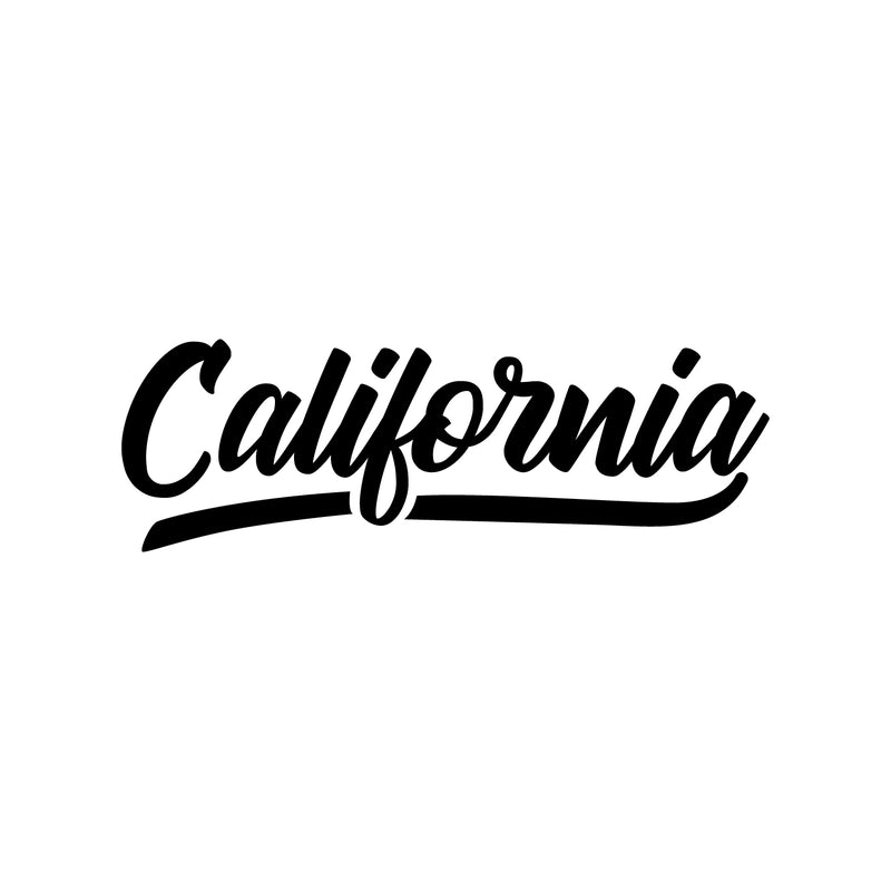 Vinyl Wall Art Decal - California - 16.5" x 50" - Trendy Minimal City Signs Adhesive Quote Sticker For Casino Theme Party Home Bedroom Closet Living Room Store Decor 1