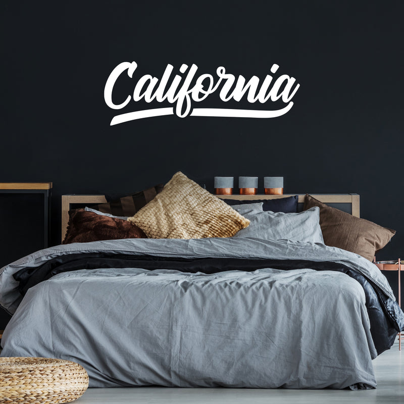 Vinyl Wall Art Decal - California - 16.5" x 50" - Trendy Minimal City Signs Adhesive Quote Sticker For Casino Theme Party Home Bedroom Closet Living Room Store Decor 3