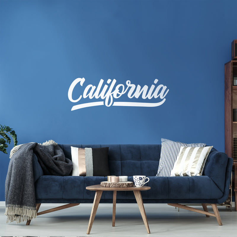 Vinyl Wall Art Decal - California - 16.5" x 50" - Trendy Minimal City Signs Adhesive Quote Sticker For Casino Theme Party Home Bedroom Closet Living Room Store Decor 2