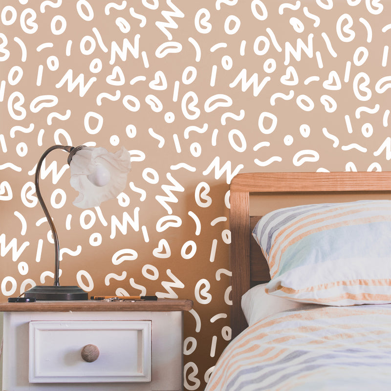Vinyl Wall Art Decal - Memphis Pattern - 22" x 51" (From 1" x 5" Each) - Modern Cute Fun Minimalist Design Stickers For Kids Room Bedroom Living Room Playroom Office Coffee Shop Decor 2