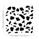 Set Of 49 Vinyl Wall Art Decal - Terrazzo Pattern - From 1" x 1.5" Each - Trendy Adhesive Sticker Design For Bedroom Living Room Bathroom Home School Office Decor 4